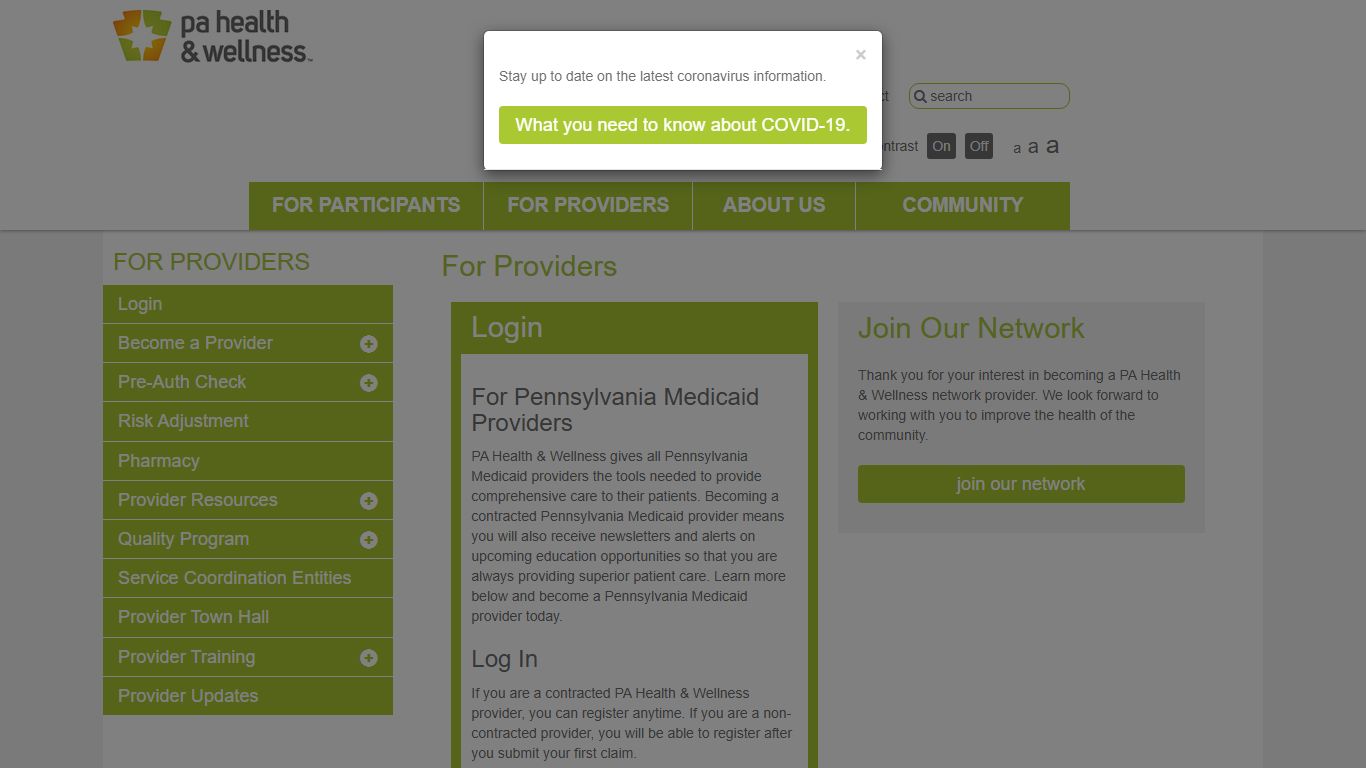 PA Health & Wellness Provider Portal & Resources | PA Health & Wellness